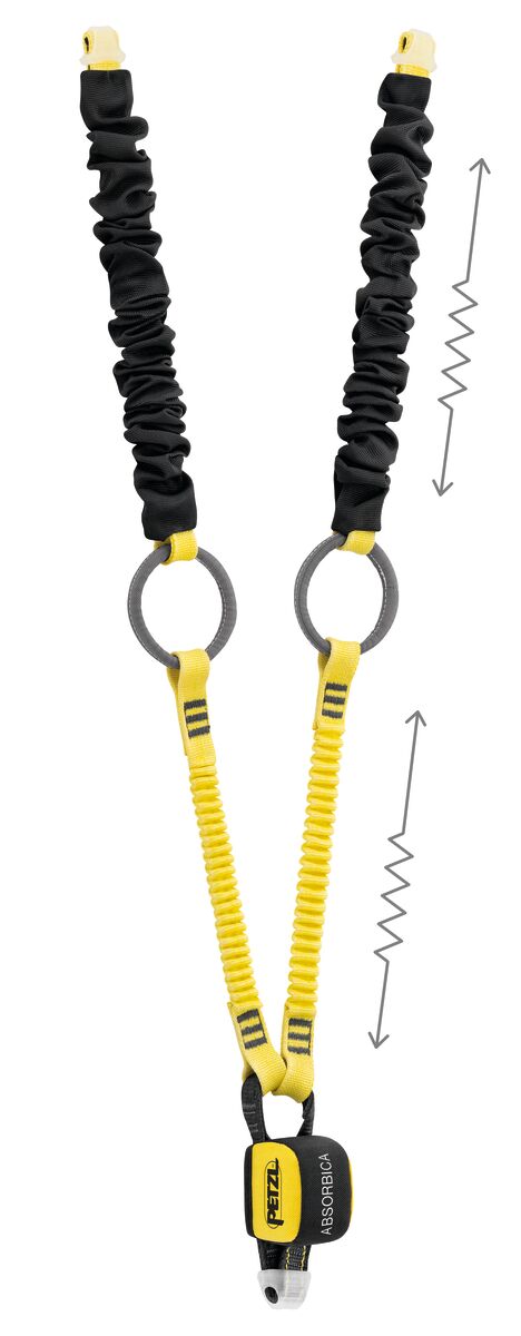 Petzl Absorbica®-Y Tie-Back lanyard