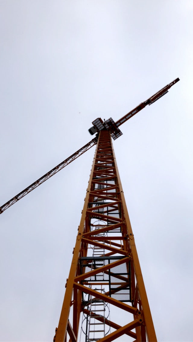 Tower crane on a construction site